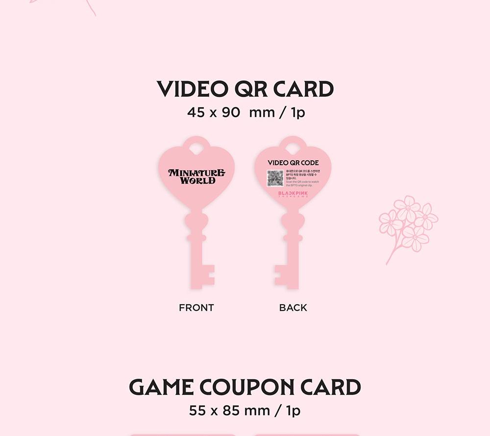 BLACKPINK's MINIATURE WORLD [BLACKPINK THE GAME COUPON CARD & PHOTOCARD COLLECTION]