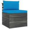 VidaXL Salon Palette de Jardin 2 pcs avec Coussins Meubles d'Extérieur Meubles de Terrasse Mobilier de Patio Mobilier de 3061663