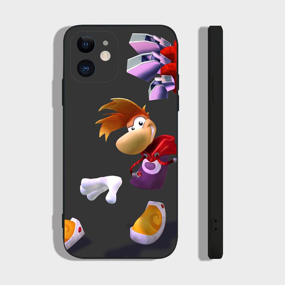 Anime R-Rayman Legends Phone Case For IPhone 17 Air 16 15 14 13 Pro Max 11 12 Black Silicone Cover