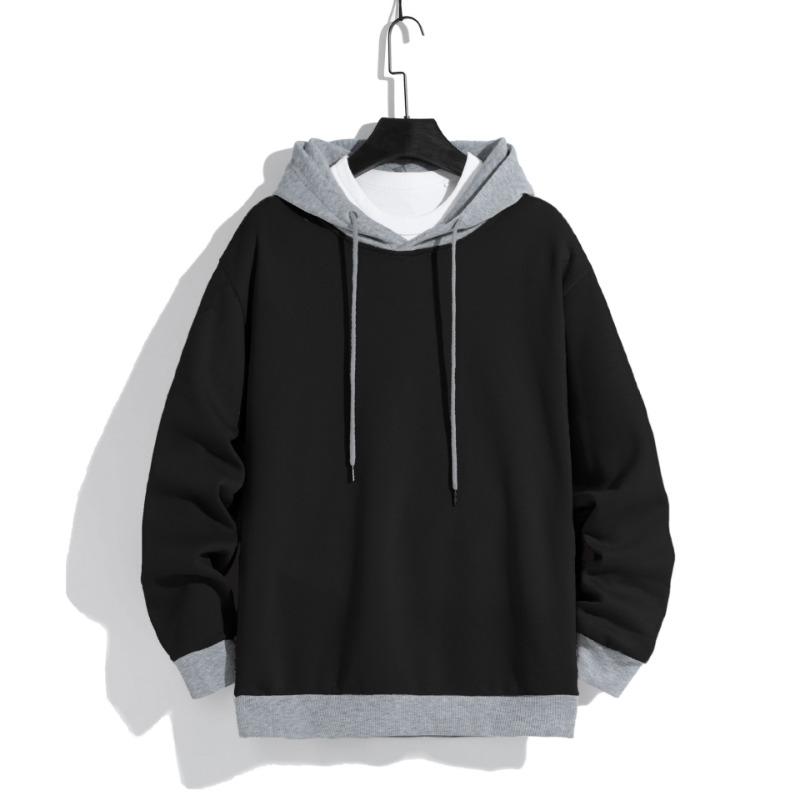 Men S Casual Hooded Sweatshirt Long Sleeve Loose Fit
