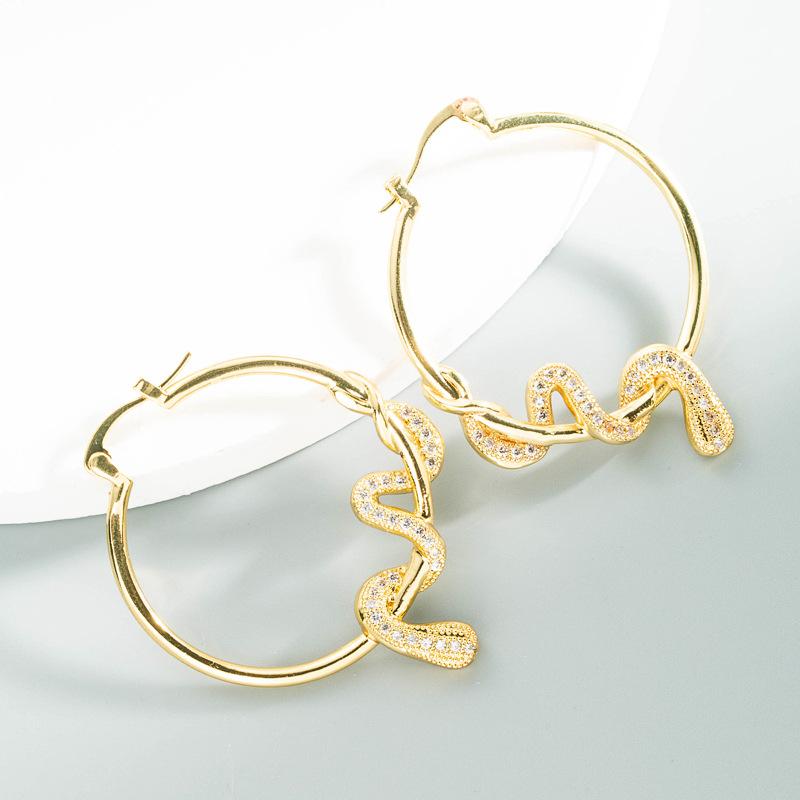 Women's Hoop Earring Bohemian O Shaped Creative Rice Beads Exaggerated Accessories Earrings