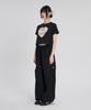 SLOW RECORD HOUSE Parachute Flare Pants_Black