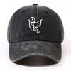 Music Bird Treble Clef Baseball Cap Vintage Washed Polyester Adjustable Unisex Casual Hat