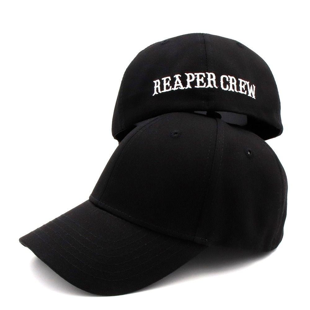 

Fashion REAPER CREW Baseball Cap Letters Embroidered Comfortable Casual Peaked Hat Cotton Sunscreen Hat Outdoor Sports