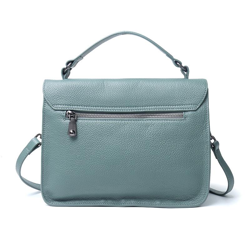 Borsa Messenger Portatile in Pelle di Mucca Primo Strato Borsa Messenger Retrò Grande Capacità Borsa da Donna in Pelle Tracolla Singola Rimovibile