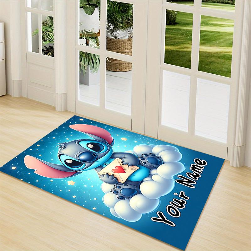 Custom Name Cosmic Angel Stitch Carpet Rug Customizable Soft Washable Anti-Slip Home Living Room Sofa Mats Personalized Rug. 0909367