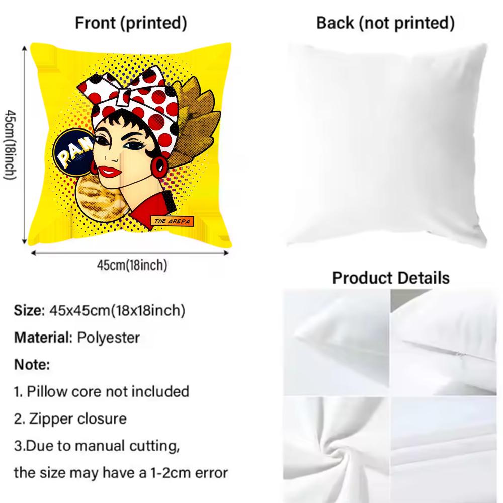 Venezuela Pride Print Pattern Cushion Cover 2-in-1 Reversible Plush Pillow Cover | Car/Sofa/Bed | Perfect Gift