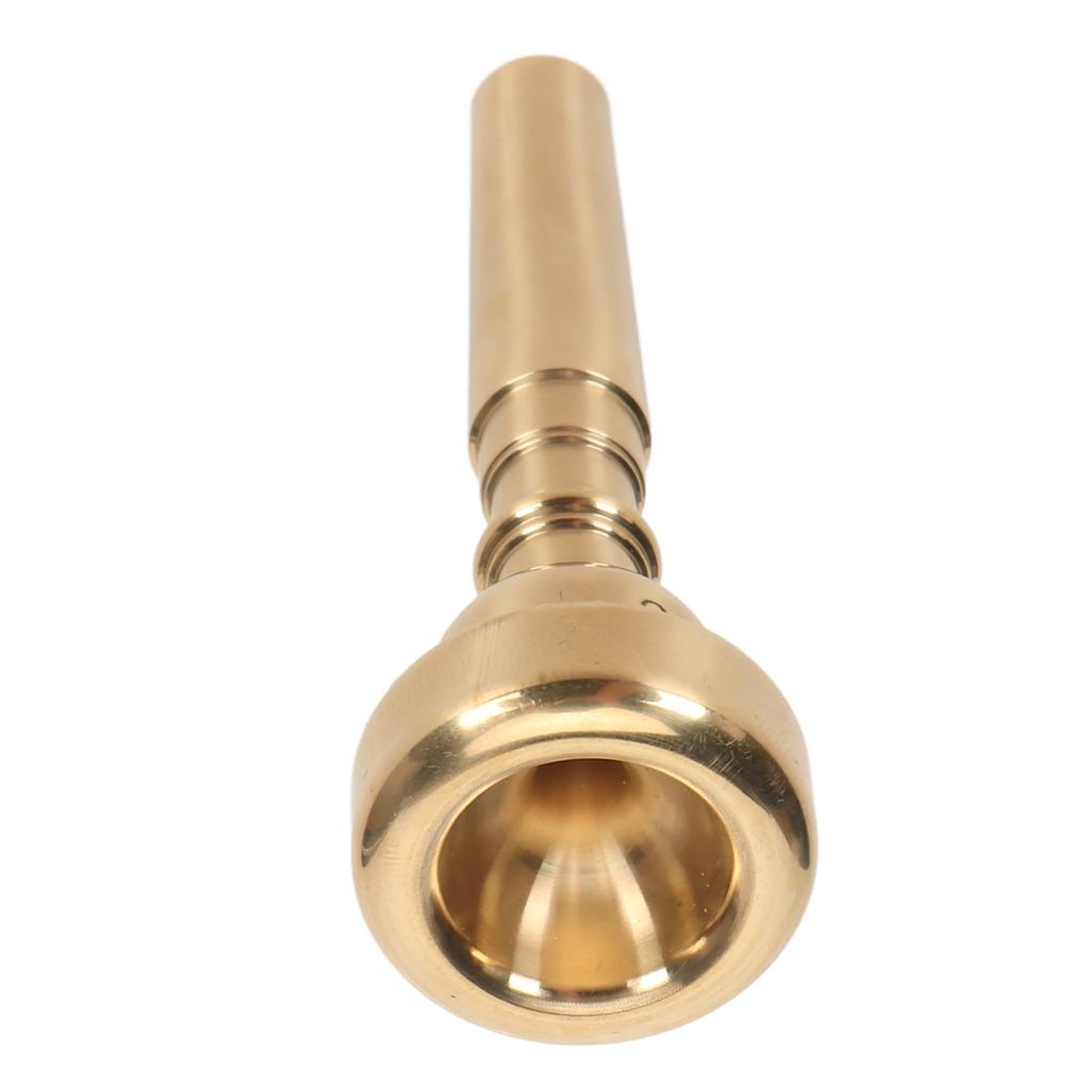 Trumpet Mouthpiece 7C Smoothing Brass Strong High Accuracy Trumpet Practice Mouthpiece with Brush fo