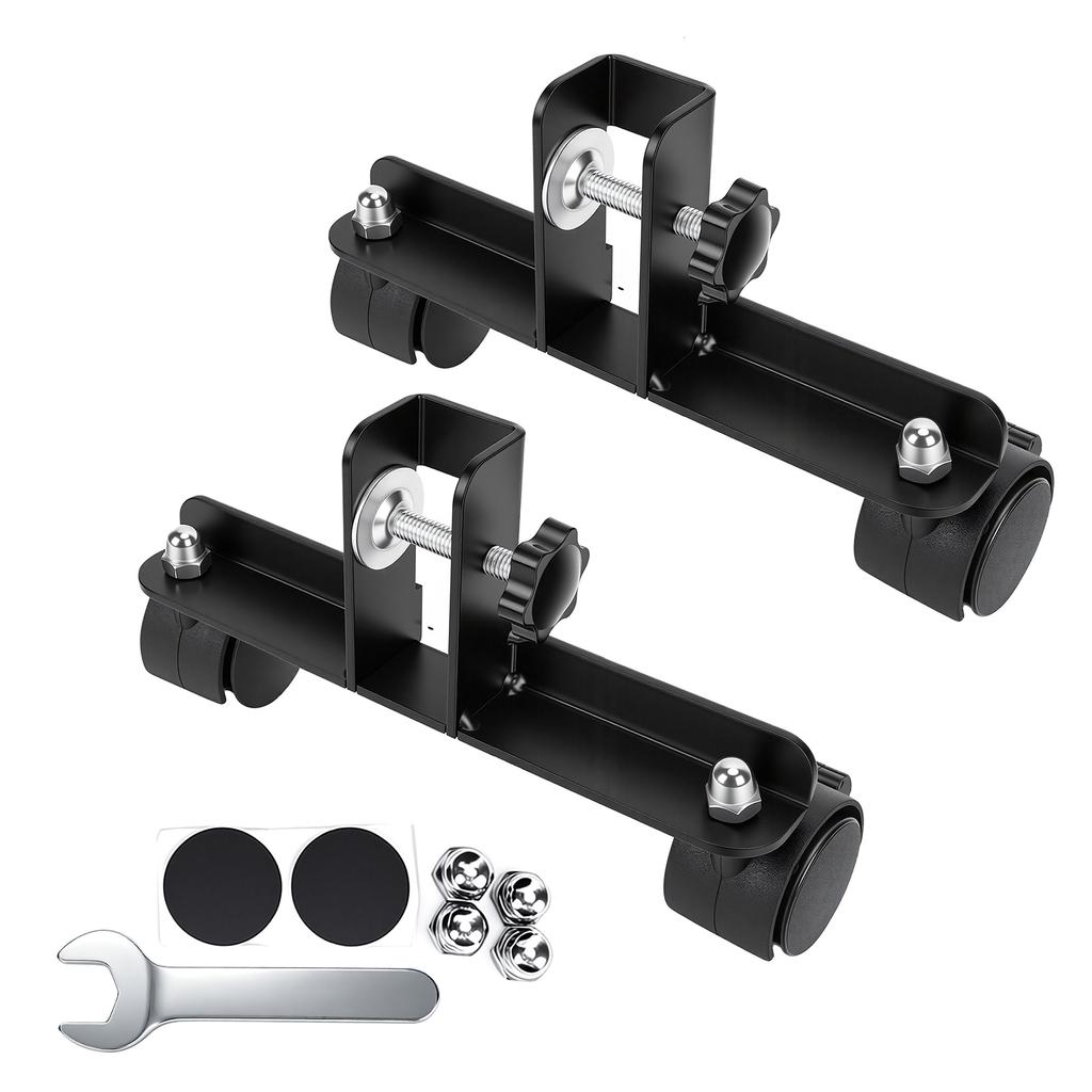 Universal Feet for Infrared Heaters, Freestanding Feet with Lockable Swivel Casters for Wall Mounted Infrared Heating