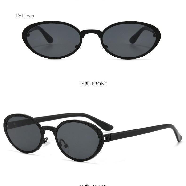 New Retro Oval Sunglasses for Ladies Fashion Small Metal Frame Sunglasses Women Classic  Shades Trends Summer Unique