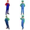 Costume Super Mario Bros Luigi Pour Enfants Et Adultes Robe Cosplay Corps Entier Respirante Avec Une Fabrication Exquise