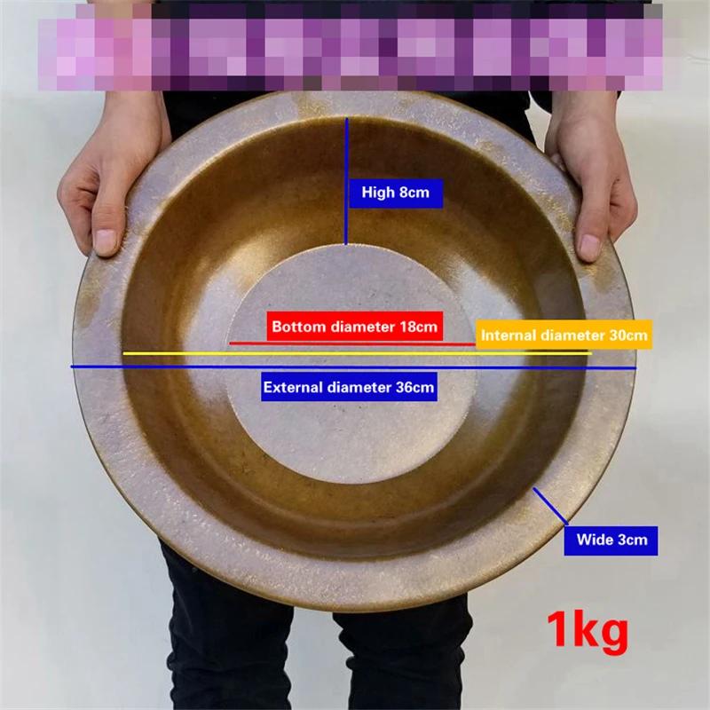 Pure Copper Handmade Thickened Brass Basin Old Copper Basin Carbon Furnace Wash Basin Chinese Wedding Washbasin Carbon Brazier