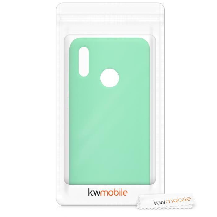 Coque - KWMOBILE - Huawei P Smart (2019) - Souple - Menthe - Compatible