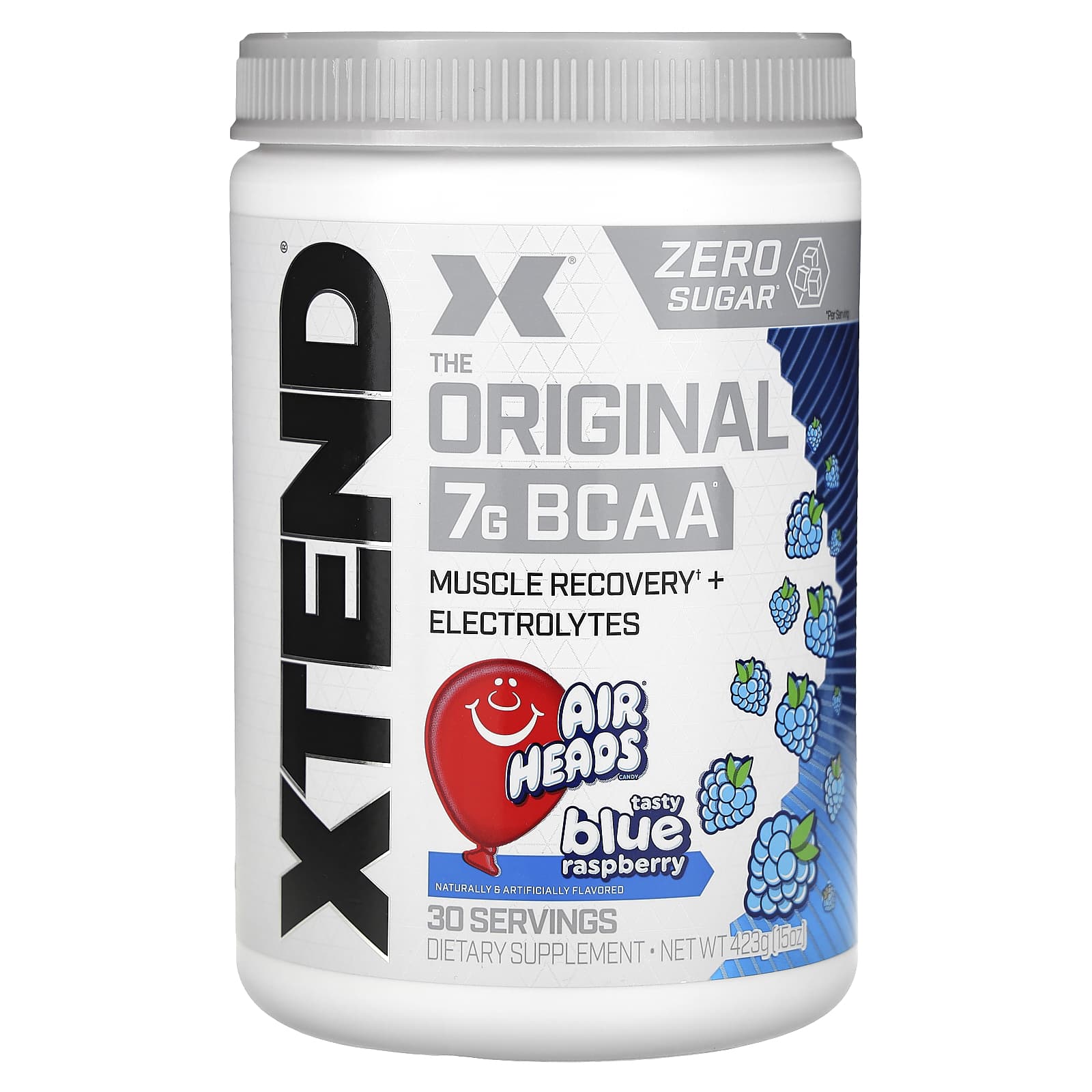 

XTEND, Original 7G BCAA, Airhead Delicious Blue Raspberry, 15 oz (423 g)