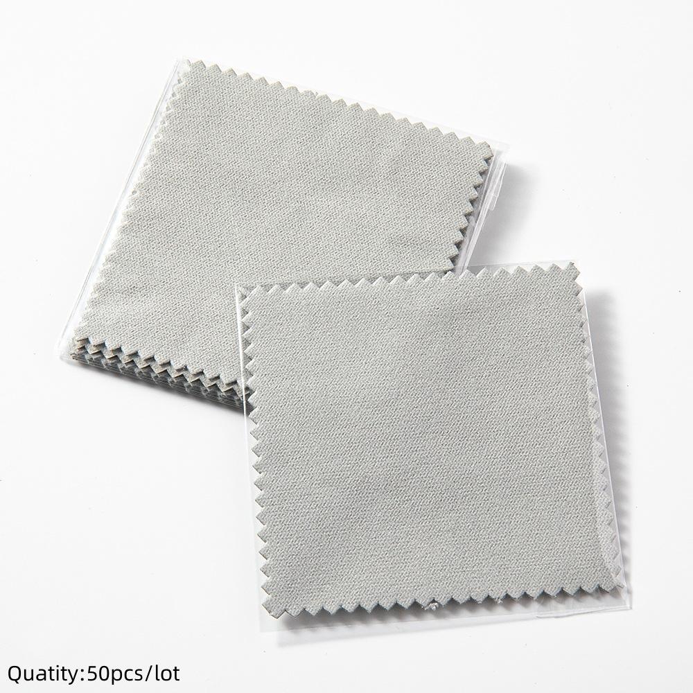 10/50pcs Sterling Silver Cleaning Polishing Cloth Clean Wipe For Professional Jewelry Tool And Equipment Individually Package