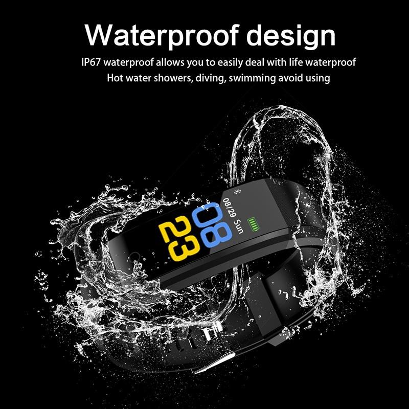 Smart Watch Fitness Tracker Heart Rate Monitor Blood Pressure Bracelet Pedometer