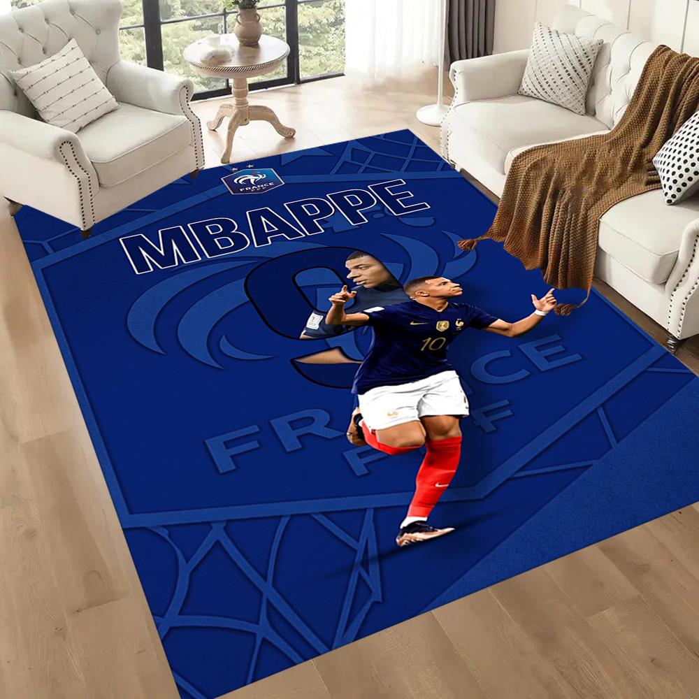 Mbappe 289 Floor Mat Perfect for Outdoor Playrooms Study room Foyer Anti-slip Rug Anime Office Decor Spiritual Gift