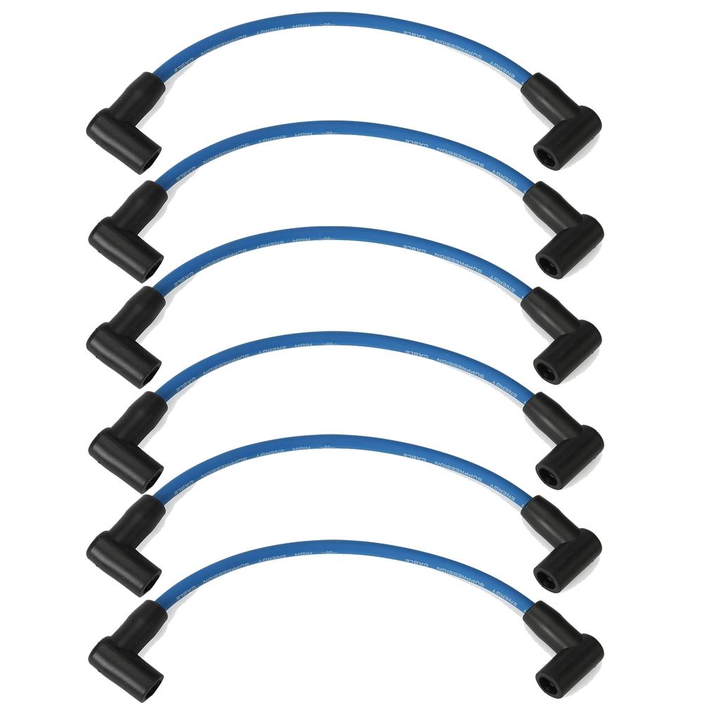 2/4/6x Marine Spark Plug Wire Universal Plastic Car Accessories Blue