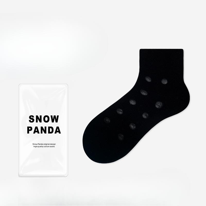 

Женские летние сетчатые дышащие впитывающие пот дезодорирующие 10A антибактериальные носки Ice Silk без косточек 1 pair чёрный