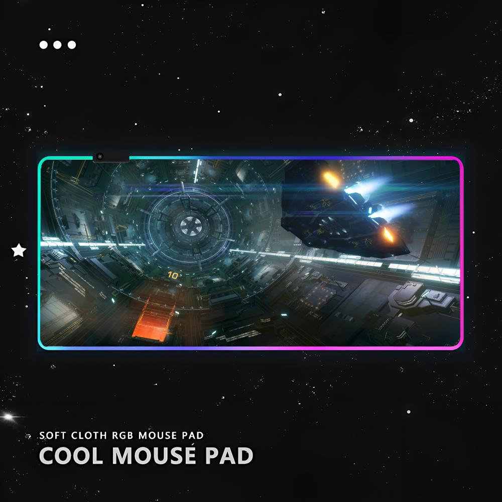 

ИГРА Elite Dangerous Коврик для мыши RGB ПК Геймер Клавиатура LED Светящийся коврик для мыши Коврики Резиновый Милый Мультяшный Игровой Компьютер csgo lol p RGB600x300x3mm
