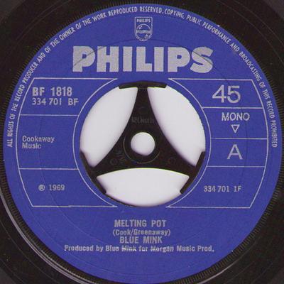 7-Zoll Schallplatte BLUE MINK - Melting Pot BF1818 Philips 1969 UK Soul/Funk Gebraucht