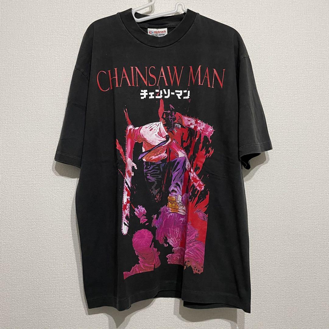 

[USED] Chainsaw Man Overseas Boot T-Shirt XL Black