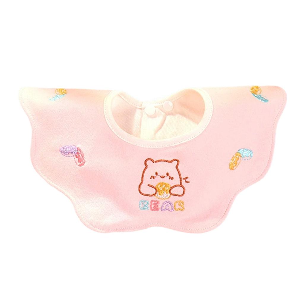 Adjustable Snap Closure Muslin Drooling Bib Convertible Saliva Towel Neck Scarf for Infants Toddler Nursing Daily