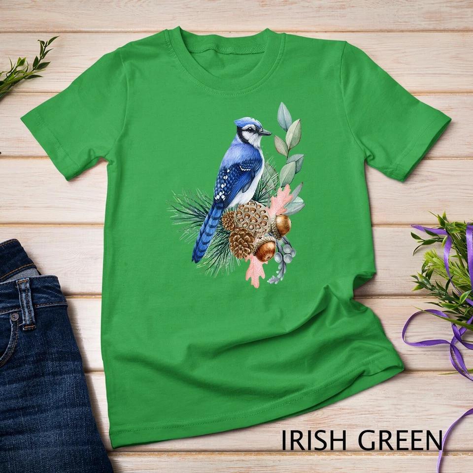 Blue Jay Bird Funny Cute Birds Animal Lover Graphic Unisex T-shirt 6 4XL