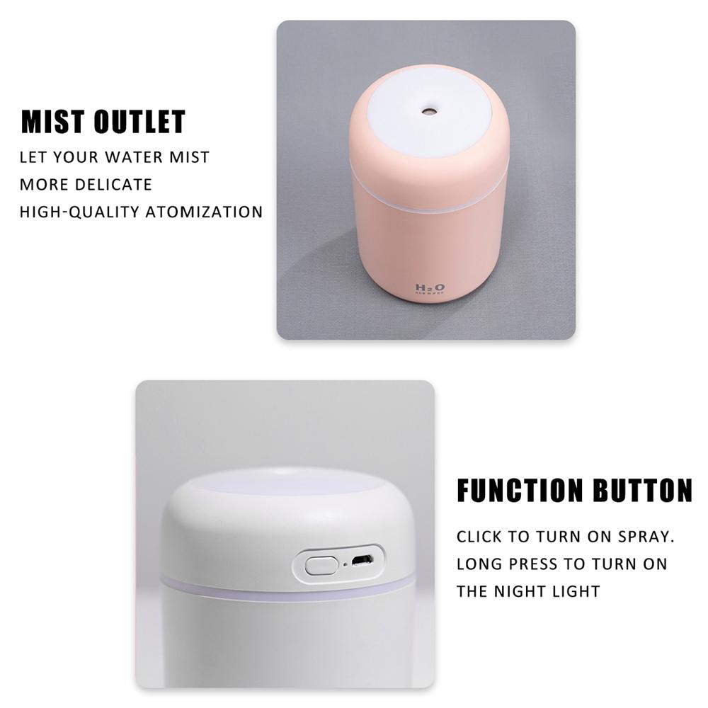 Buy LED Light Ultrasonic Turning Color Cup Humidifier USB Diffuser for ...