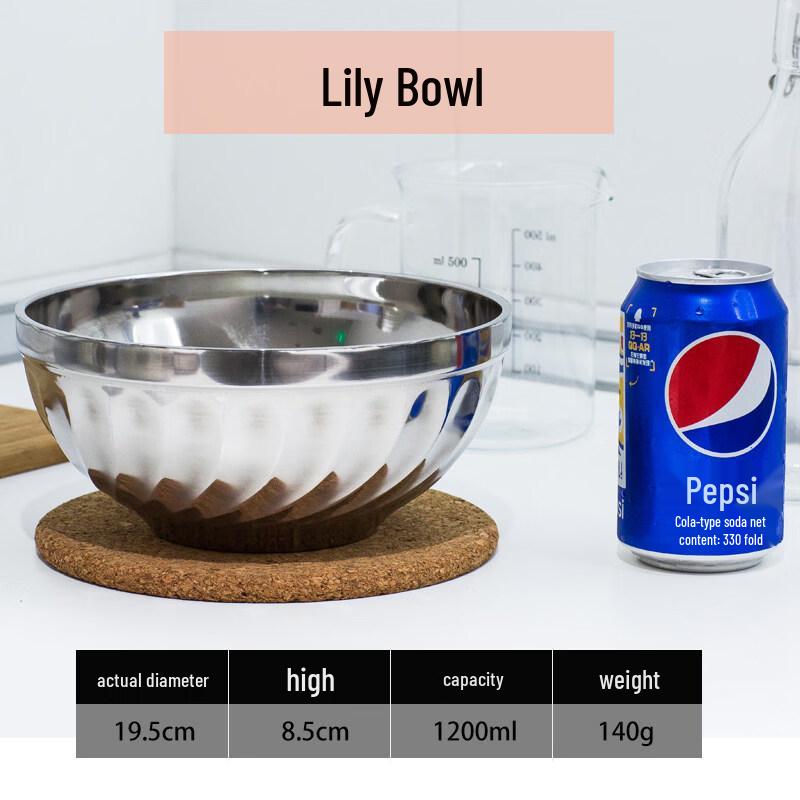 Stainless Steel Double-Layer Insulated Bowl