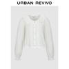 UR Women's Romantic Puff Sleeve Lace Ruffle Shirt
