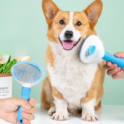 Meow Enthaarungskamm zum Entfernen schwimmender Haarbürste, ruckartiges Haarartefakt des Hundes, zum Aufräumen langer Haare, spezielles Haustier- und Katzenzubehör