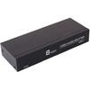 DTECH Powered 8 Way 3 RCA Splitter Box 1 in 8 Out Composite Video Audio Distribution Duplicator with Power Adapter Compatible with TV Projector