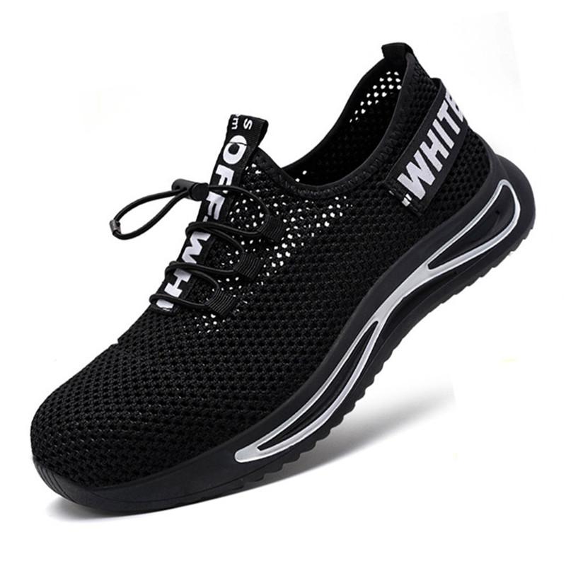 

Breathable safety shoes summer man anti puncture safety work sneakers with iron toe male safety shoes men lightweight work shoes 38