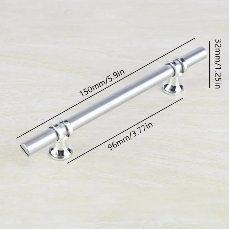 5Pcs Stainless Steel Cabinet Pulls Kitchen Cabinet Handles Kitchen Cabinet Knobs Silver Cabinet Pulls Cabinet Hardware T Bar