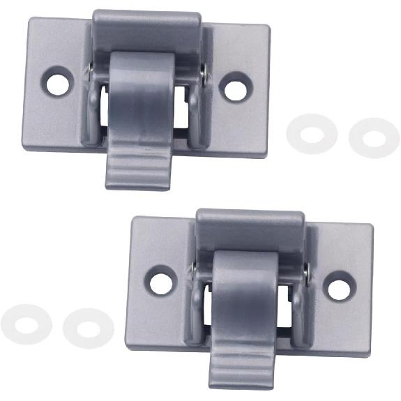 3314067.004B Trailer Mounting Bracket Compatible with Dometic/Sunchaser Awning Parts with 4 Sealing Gasket White (2 Pack)