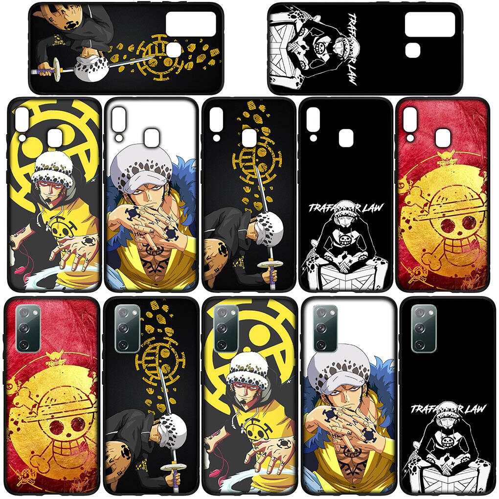Phone Case for iPhone 17 15 16 Plus Redmi Note 14 12 11 13 Pro Max Huawei P30 P20 Lite Y9 OPPO A60 A40 A80 A18 A16 One Piece Trafalgar Law Luffy Cover