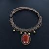 Carnelian Rough Necklace, Natural Gemstone 999 Copper Wire Wrapped Necklace, Handmade Jewelry, Birthday And Anniversary Gift For Her