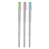 Collapsible Drinking Straw Reusable Eco Friendly Compact Foldable Straw Stainless Steel Convenient for Travel Work Kitchen Car