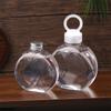 320/500Ml Flat Round Water Bottle Clear Milk Tea Coffee Bottle Drinking Bottles Portable Pet Juice Drink Bottle