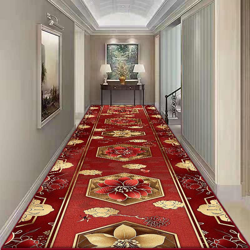 

Ковер в прихожую в европейском стиле, противоскользящий, для коридора, длинный коврик, мягкий, для украшения прохода на лестнице, роскошный, легко чистится 160*200cm
