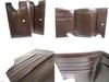 Authentic PRADA Dark Brown Leather Trifold Wallet Compact Wallet #a582 Open Box