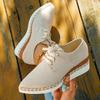 Spring and Autumn Suede Solid Color Women's Shoes with One Foot, Casual Style, Pointed Head, Wedge Heel, Platform Single Shoes, Large Size.