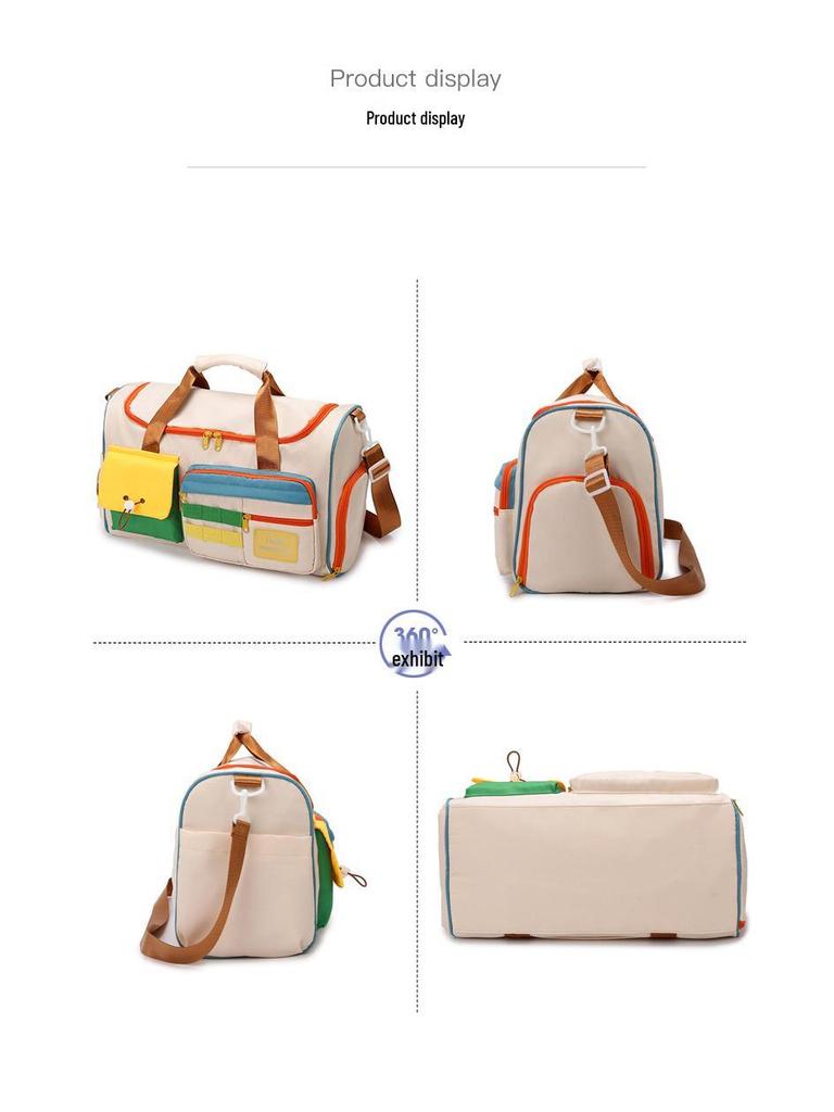 Women's Large Capacity Ultralight Travel Fitness Bag - Oxford Cloth Handheld Luggage Storage