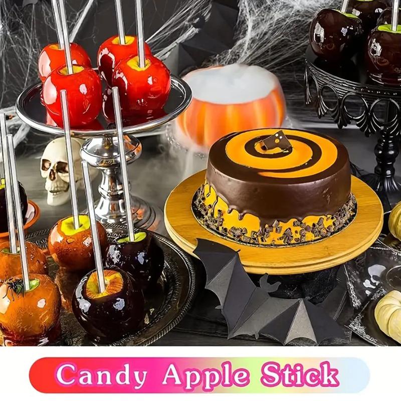 100PC Dessert Chocolate Acrylic Lollipop Sticks Cake Pop Clear Sticks Transparent Reusable
