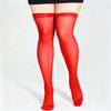 Plus Size Lace Trimmed Sexy Stockings For Women Long Hosiery With Lace Edging Stretchy Lace Stocking For Woman Plus Size Hosiery