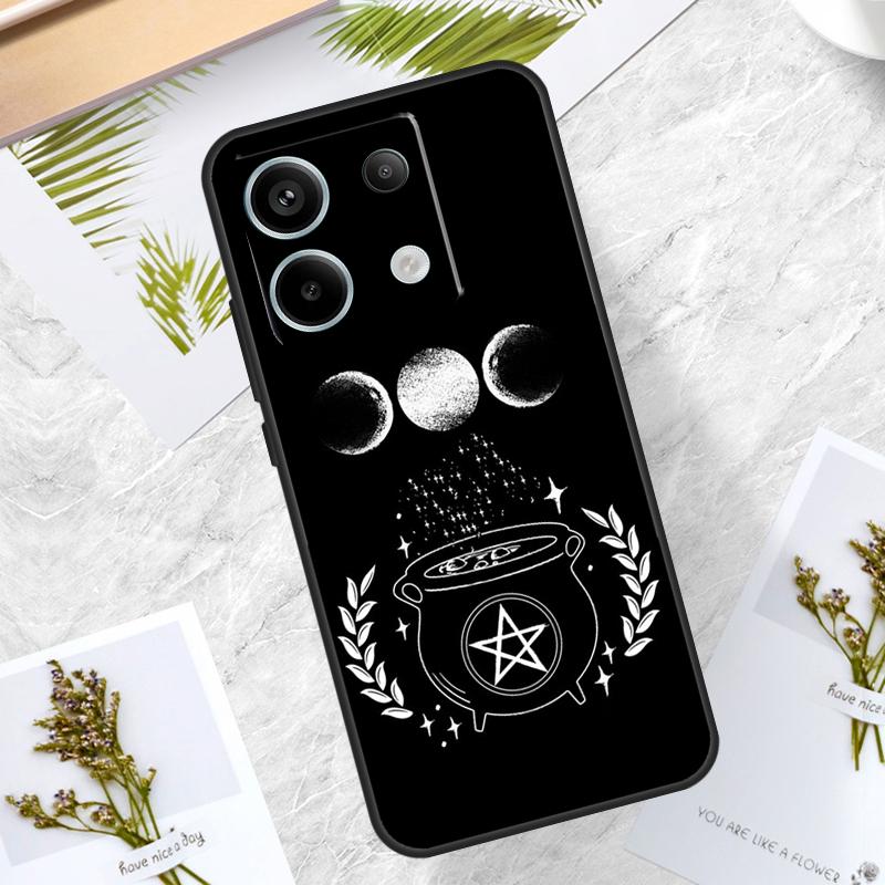 Witchcraft Occult Pentagram Case For Redmi Note 13 Pro Plus 12 11 10 9 Pro 9S 10S 11S 12S 10A 9C 10C 12C 13C Back Cover
