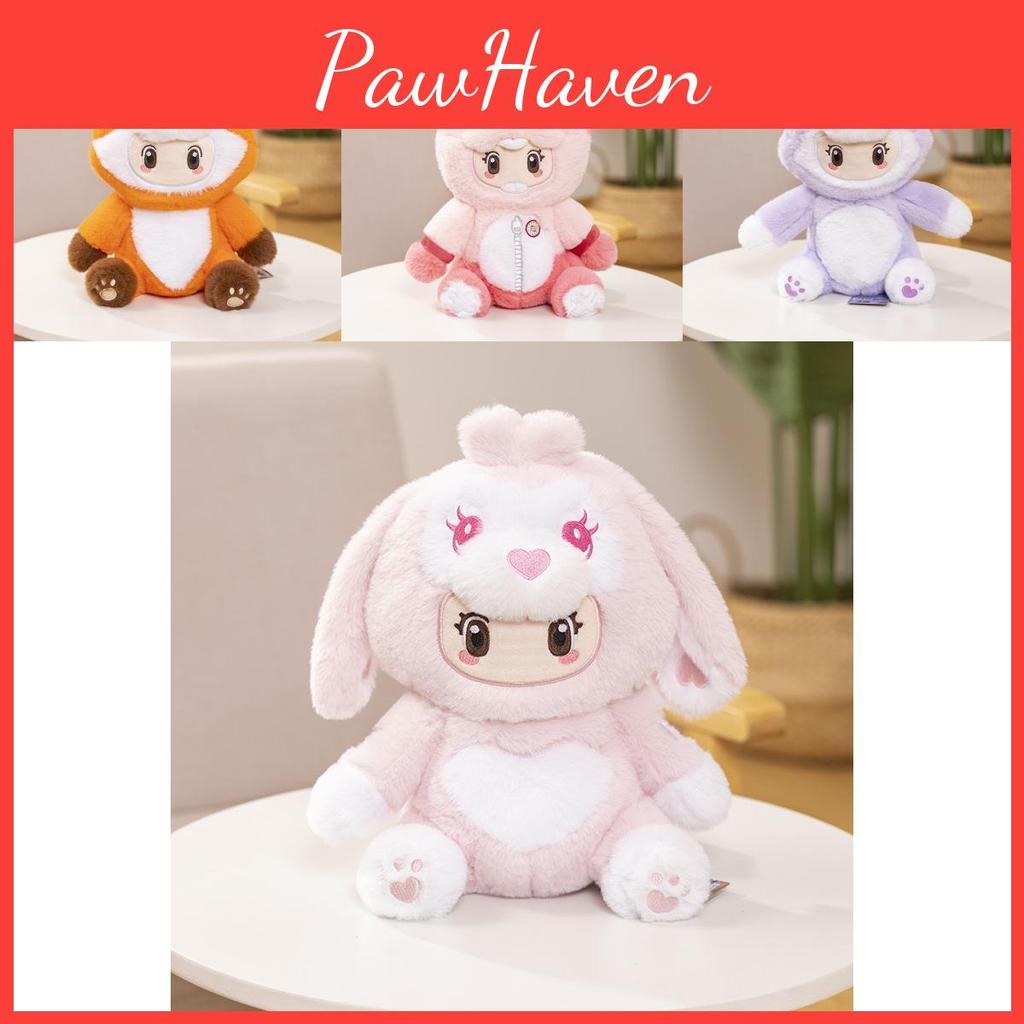 Officially Yuen Licensed Meng Zhi Xing Plush Toys Featuring Cute Sitting Animals