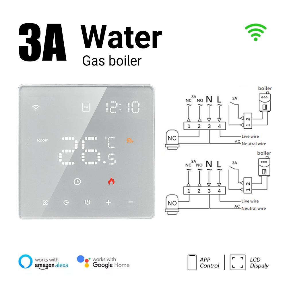 ME81H/82H WiFi Thermostat for Wall Boilers and Electric Heating - APP Remote Control with Alexa and Google Home Voice Commands