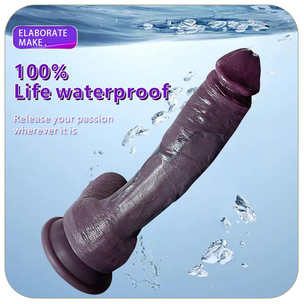 Super Size Purpureus Tyrannosaurus Künstlicher Phallus Weiblicher Dildo Flüssigsilikon Penis Weiblicher Masturbator Sexspielzeug